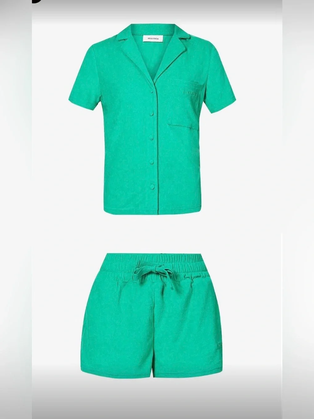 Myra Swim Rocco Terry Clothe 2 pc Shorts NWT’s set sz S/M - Picture 10 of 11
